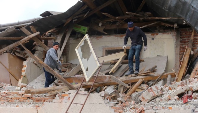 Lviv region authorities show aftermath of overnight Russian attack