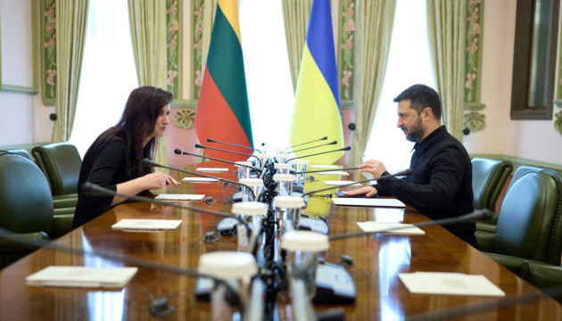 Zelensky, Lithuania’s PM discuss joint weapons production, strengthening Ukraine’s air defense