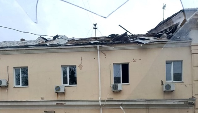 Ukrainian public broadcaster’s premises damaged by shelling in Kherson