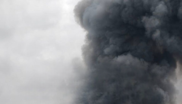 Enemy attacks industrial zone in Sloviansk with drones in the evening