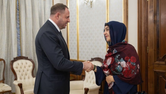 Yermak, UAE minister discuss investment in Ukraine’s energy, agriculture