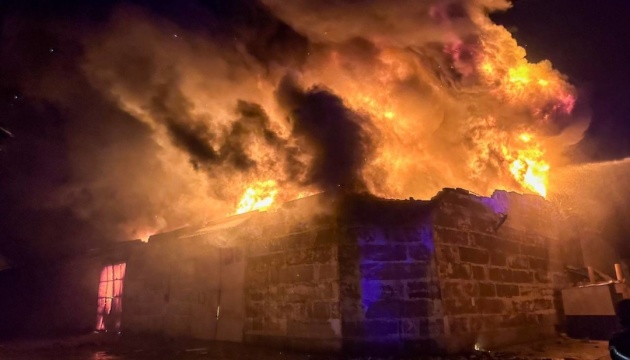 Russian drones attack warehouses in Odesa region, one person injured