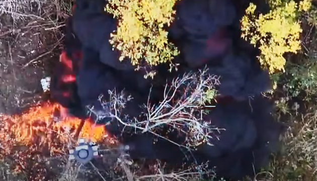 Ukrainian drones smash Russian infantry trying to advance near Vovchansk