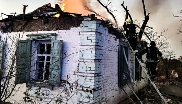 Russian airstrike on Lozova leaves four civilians wounded