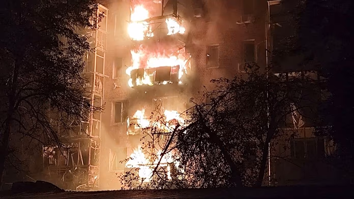 Dozens injured as Russia launches barrage of hundreds of drones and missiles across Ukraine