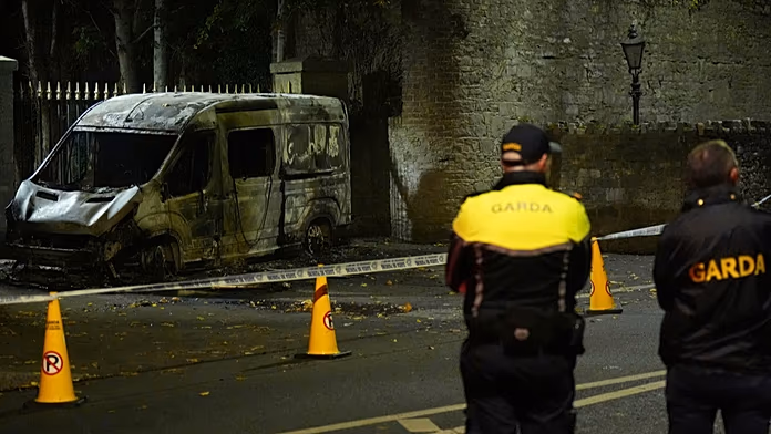 Six arrested after anti-immigrant protest in Dublin turns violent