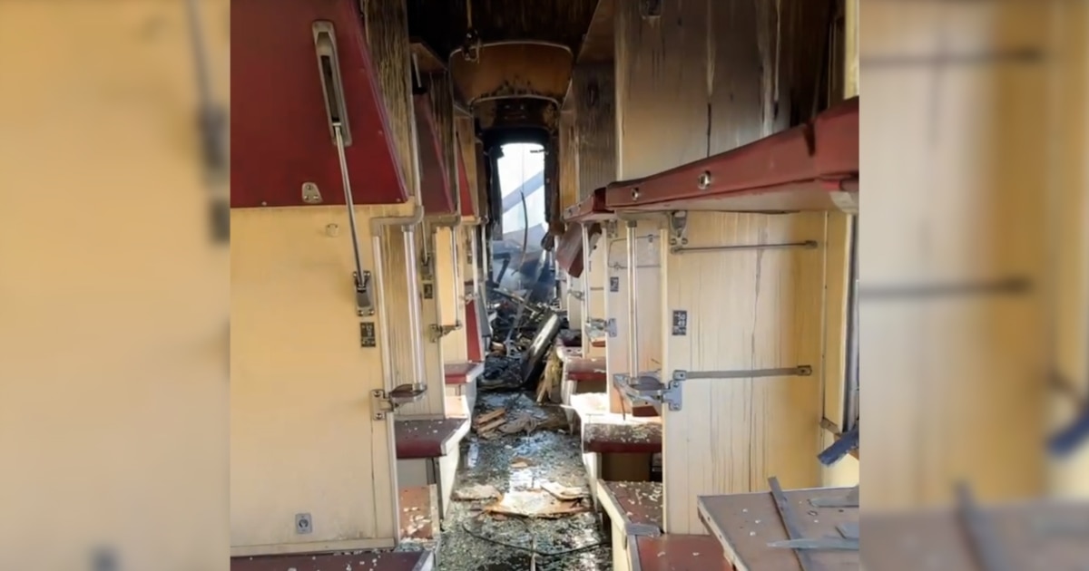 Inside The Ukrainian Passenger Train Struck By A Russian Drone