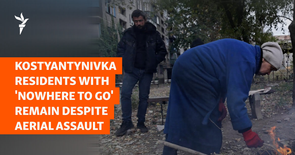 Kostyantynivka Residents With ‘Nowhere To Go’ Remain Despite Aerial Assault