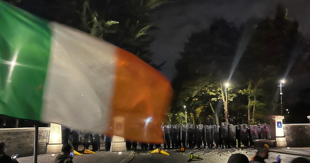 Irish police arrest 23 people in second night of anti-immigration unrest | Protests News
