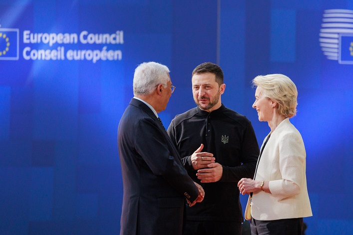 Zelenskyy will participate in a European Council meeting in Brussels to discuss the reparation loan plan, among other issues.