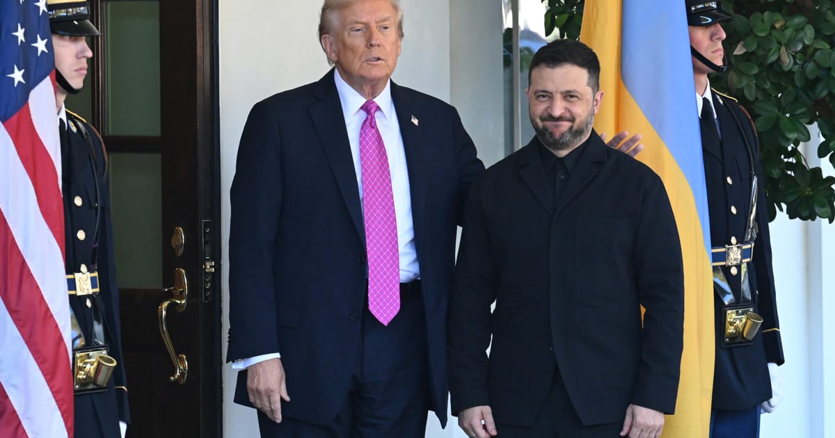 Trump told Zelenskyy he’d try to end the war ‘on the current line’ in difficult White House meeting – POLITICO