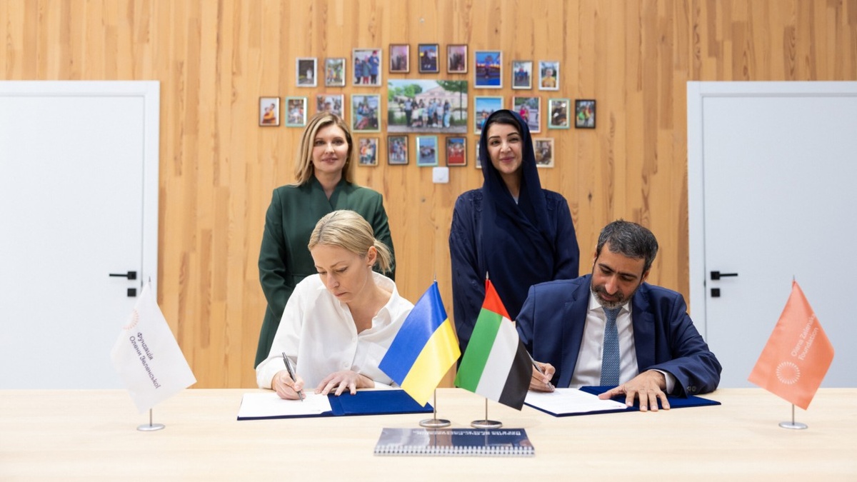 Olena Zelenska Foundation, UAE sign new $5 mln agreement to support children, youth, and educational safety