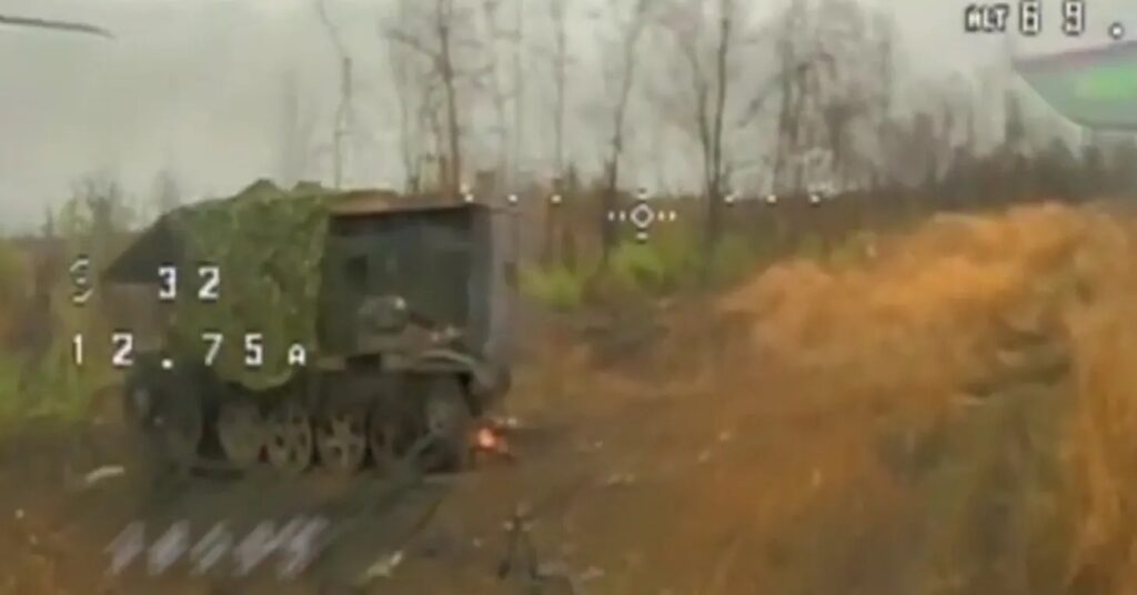 What is this odd Russian vehicle? Doesn’t matter if it beats drones.