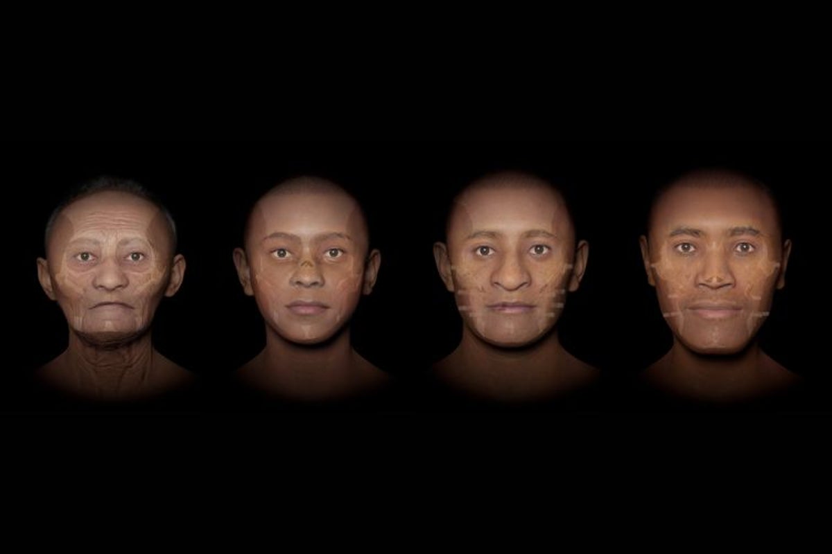 Death masks ‘removed’ from Colombian mummies for first time to reveal faces