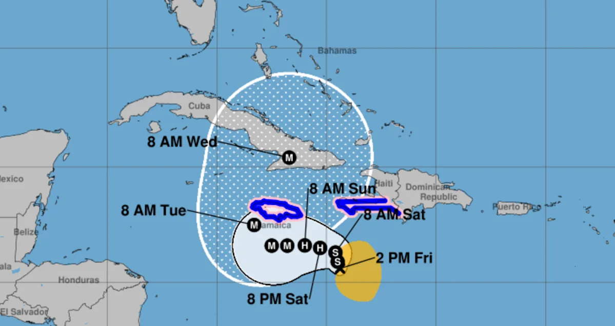 Tropical Storm Melissa forecast to become a major hurricane and bring ‘catastrophic flash flooding and landslides.’ See its projected path.