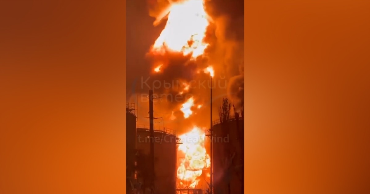 Ukraine Hits Oil Terminal In Russian-occupied Crimea