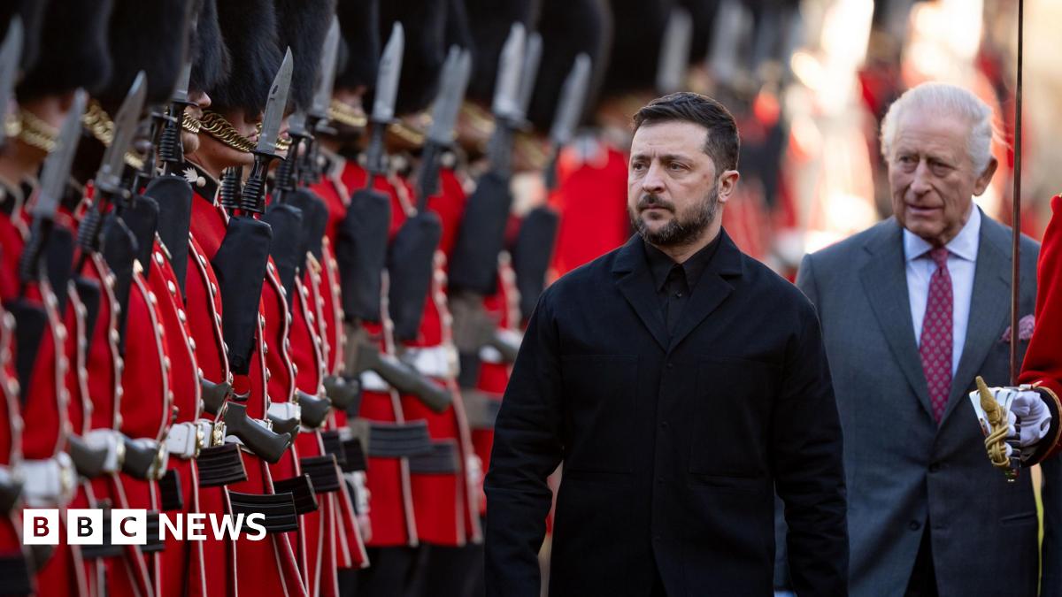 Zelensky meeting King in Windsor ahead of talks with European leaders in London – live updates