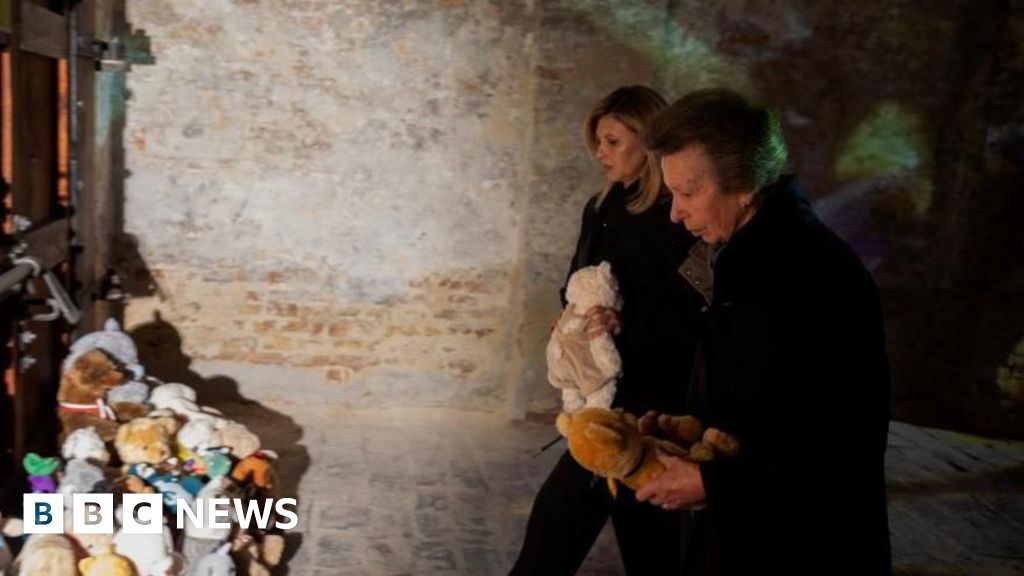Princess Anne visits Ukraine to support child war victims