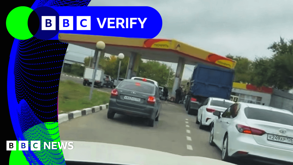 BBC Verify Live: Assessing the impact Ukrainian strikes are having on Russia’s fuel supplies