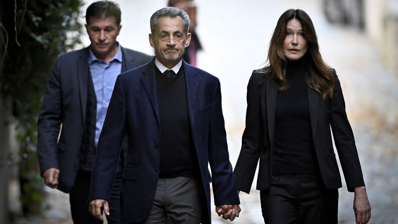 Nicolas Sarkozy: Former French president arrives at prison to start five-year sentence