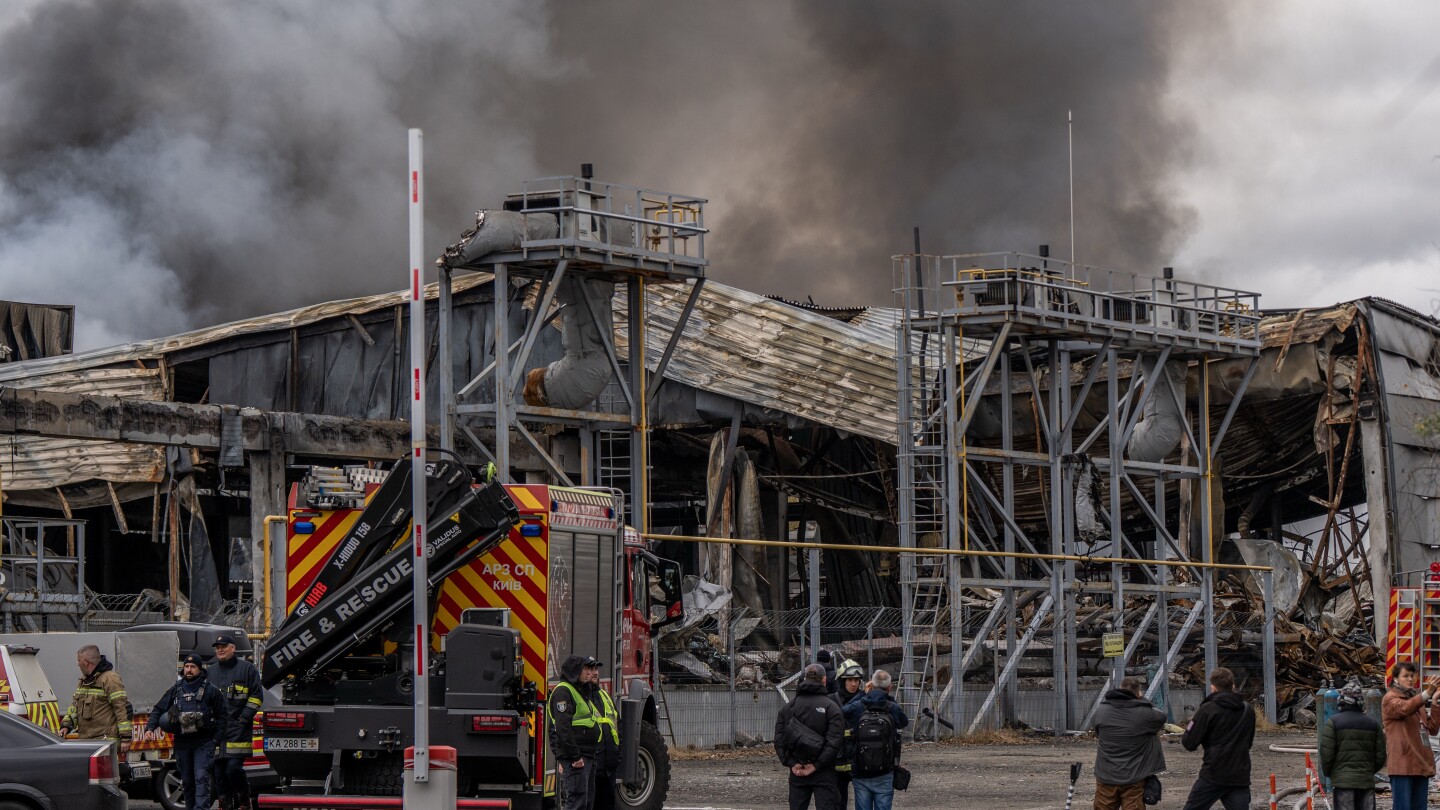 Russian missile and drone attacks on Ukraine kill 4 and wound 16