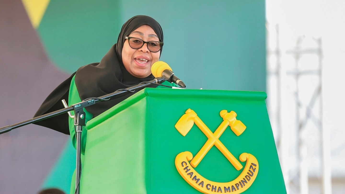 Tanzania’s first female president defies hopes of easing repression, seeks reelection
