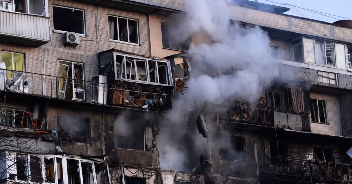 Massive Russian Air Strike On Kyiv Kills At Least 4, Injures Dozens