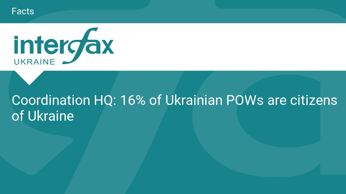 16% of Ukrainian POWs are citizens of Ukraine
