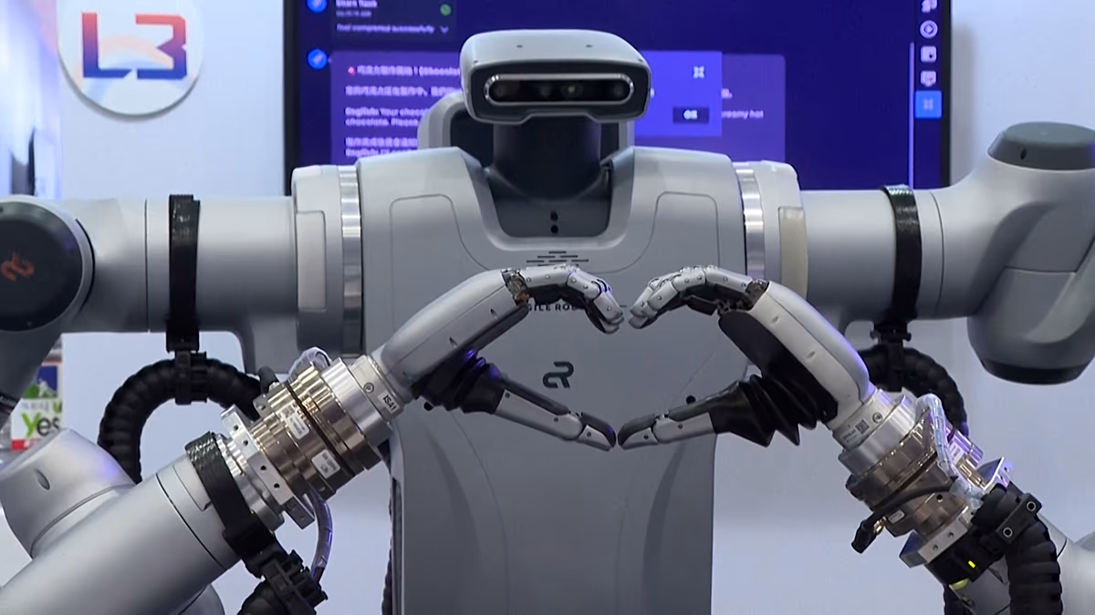 Video. Taiwanese company showcases new electric vehicle and coffee-making humanoid robot
