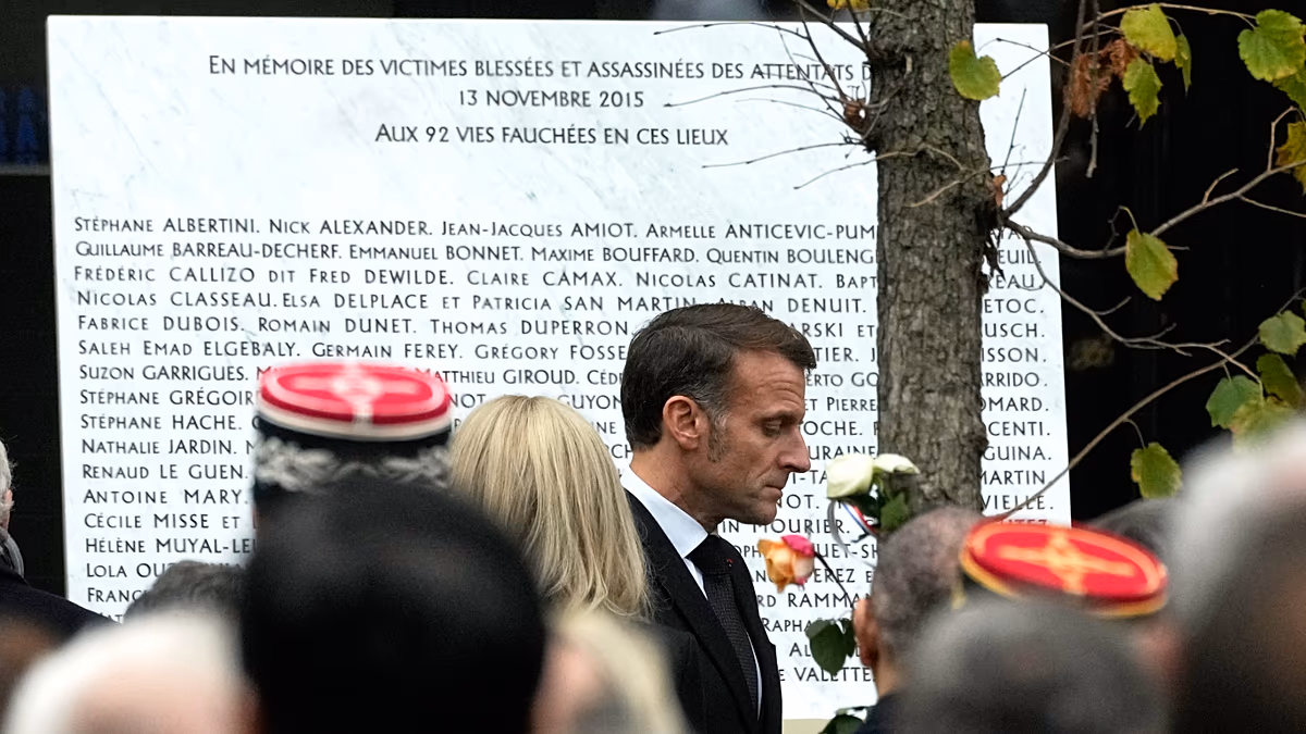Video. France commemorates 10th anniversary of the 2015 Paris attacks as Macron pays tribute