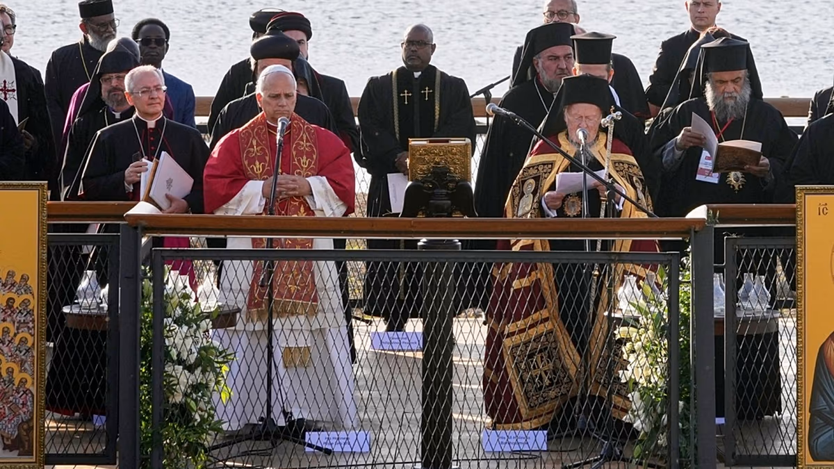 Pope Leo XIV calls for unity of the Christian world during the Nicaea ceremony