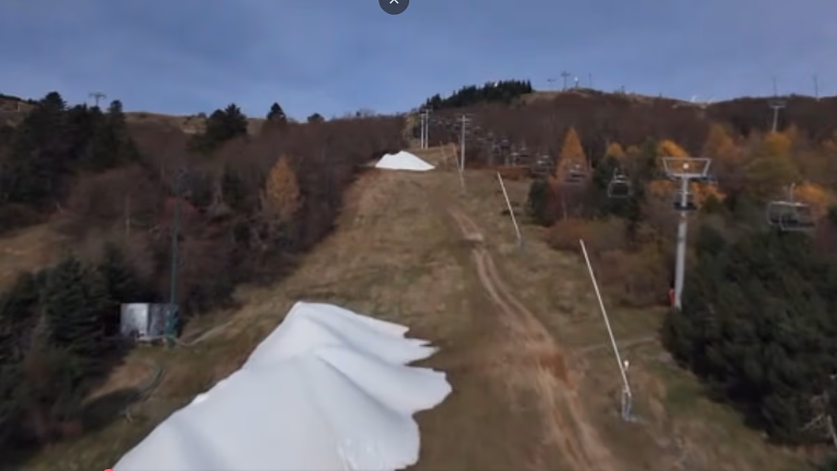 Video. French ski resort starts early artificial snowmaking ahead of winter