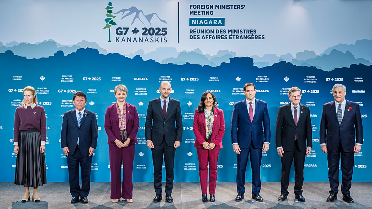 G7 foreign ministers meet in Canada for talks on trade, Ukraine, and Trump’s ceasefire plan in Gaza
