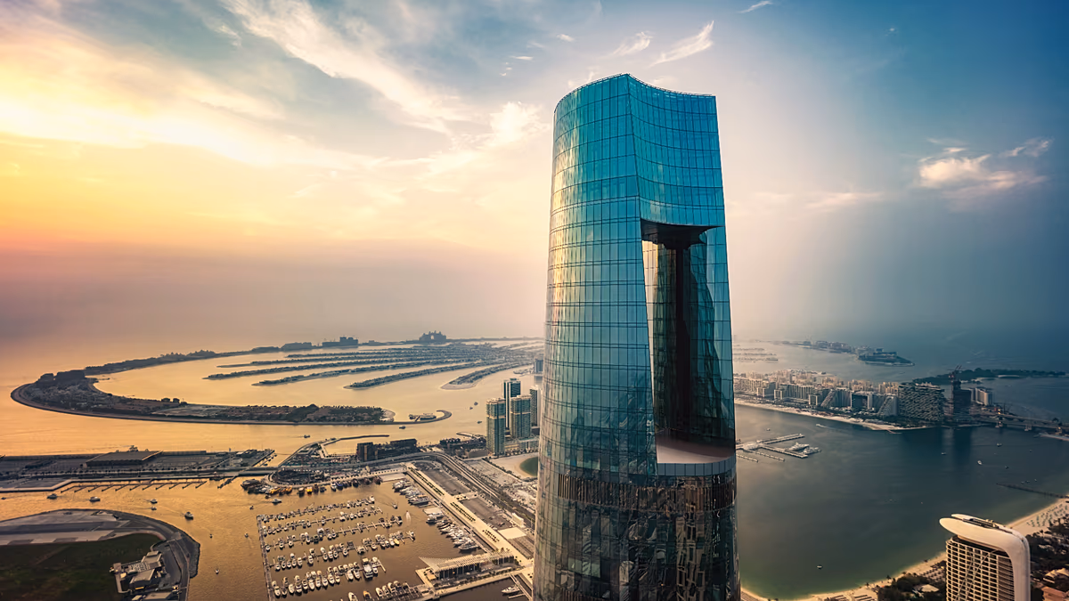 The world’s tallest hotel has just opened in Dubai at 377 metres tall with 82 floors