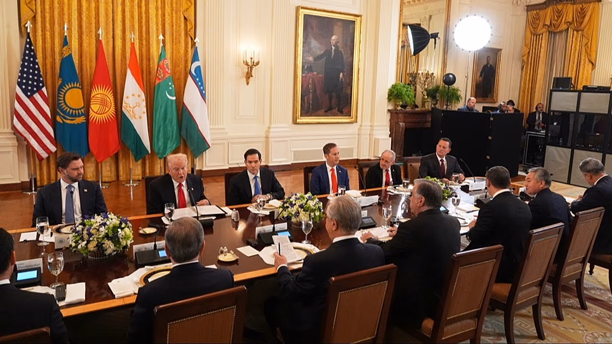 Trump and leaders of Central Asian countries meet in Washington in strategic partnership boost
