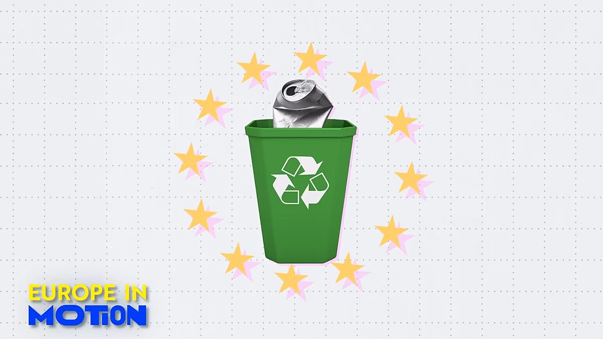 Which EU countries recycle the most raw materials?