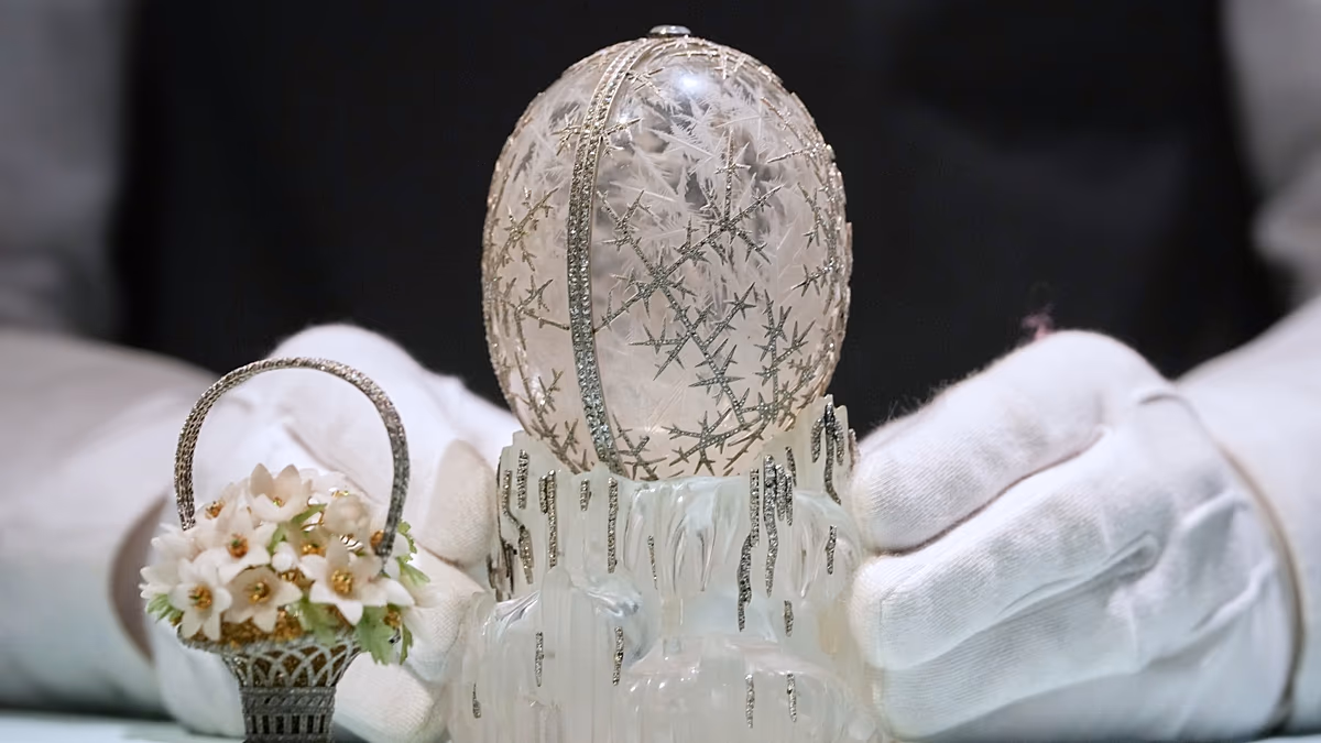 Rare Fabergé ‘Winter Egg’ set to fetch over €22 million at London auction