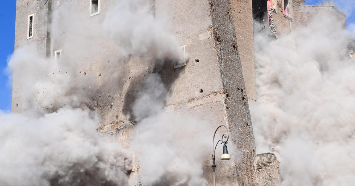 Medieval tower in Rome being restored using EU cash collapses – POLITICO