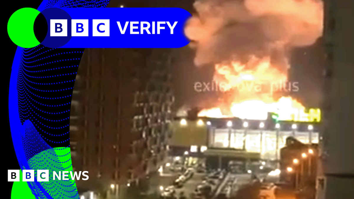 Footage shows huge blast in Russia’s Novorossiysk and damage from strikes across Ukraine