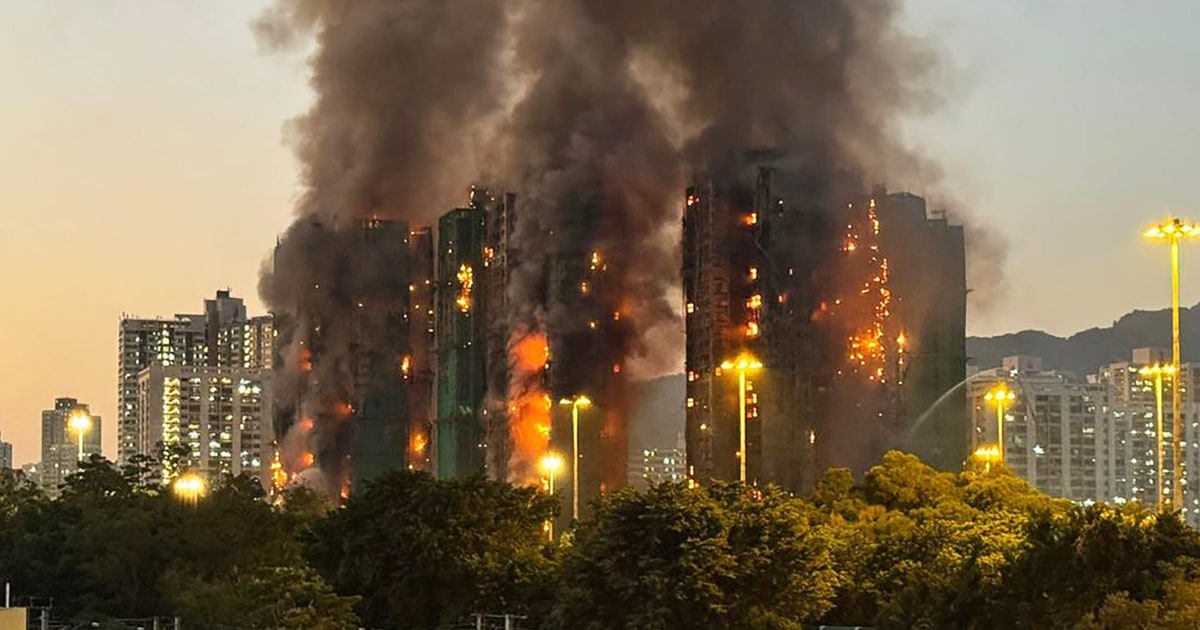 Hong Kong fire engulfs high-rise housing estate, killing at least 13