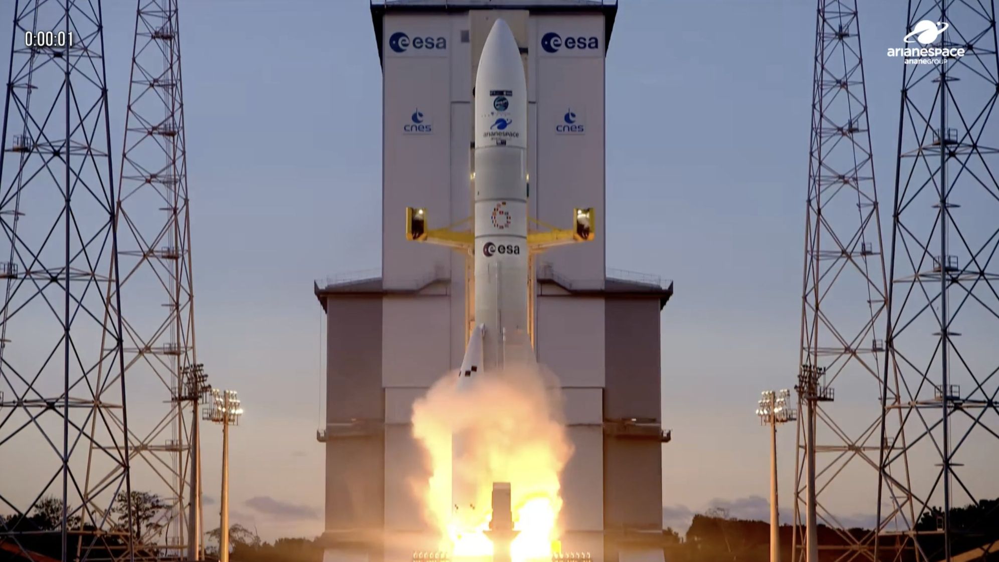 Europe’s powerful Ariane 6 rocket launches Sentinel-1D Earth-observation satellite to orbit (video)