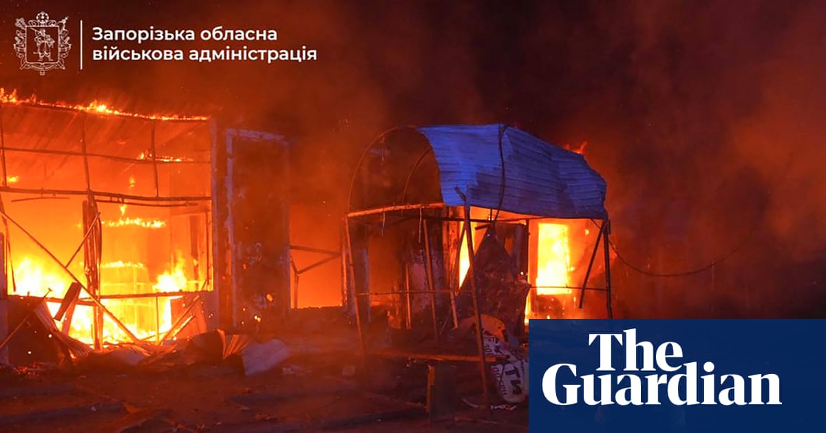 Ukraine war briefing: Buildings engulfed in flames as Russian air attack on Zaporizhzhia kills five | Ukraine