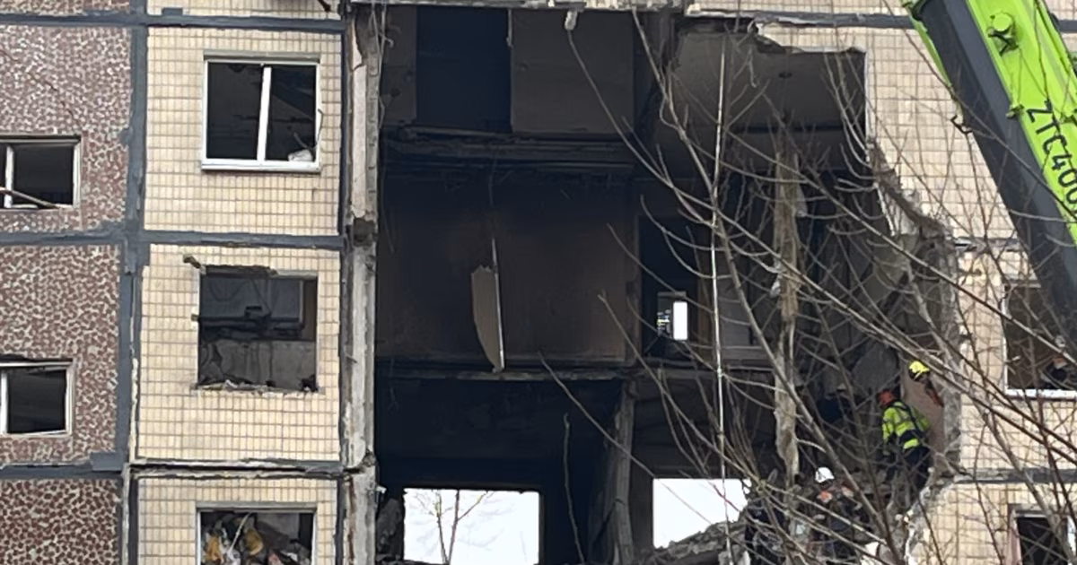 Russian Drone Strike Hits Dnipro Apartment Block