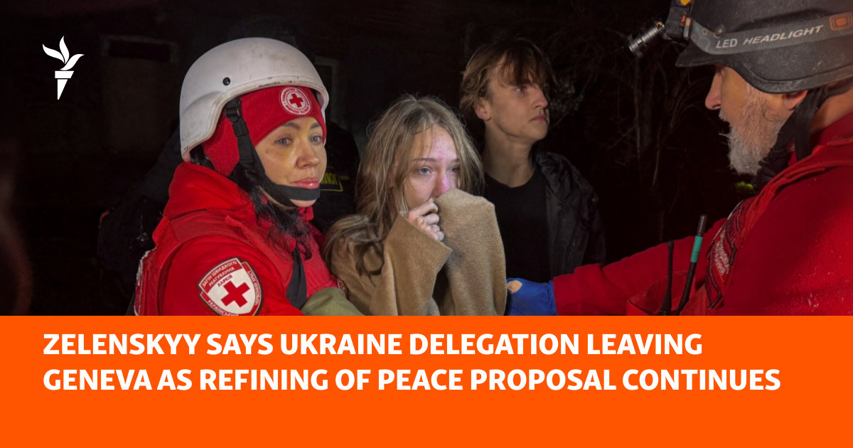 Zelenskyy Says Ukraine Delegation Leaving Geneva As Refining Of Peace Proposal Continues