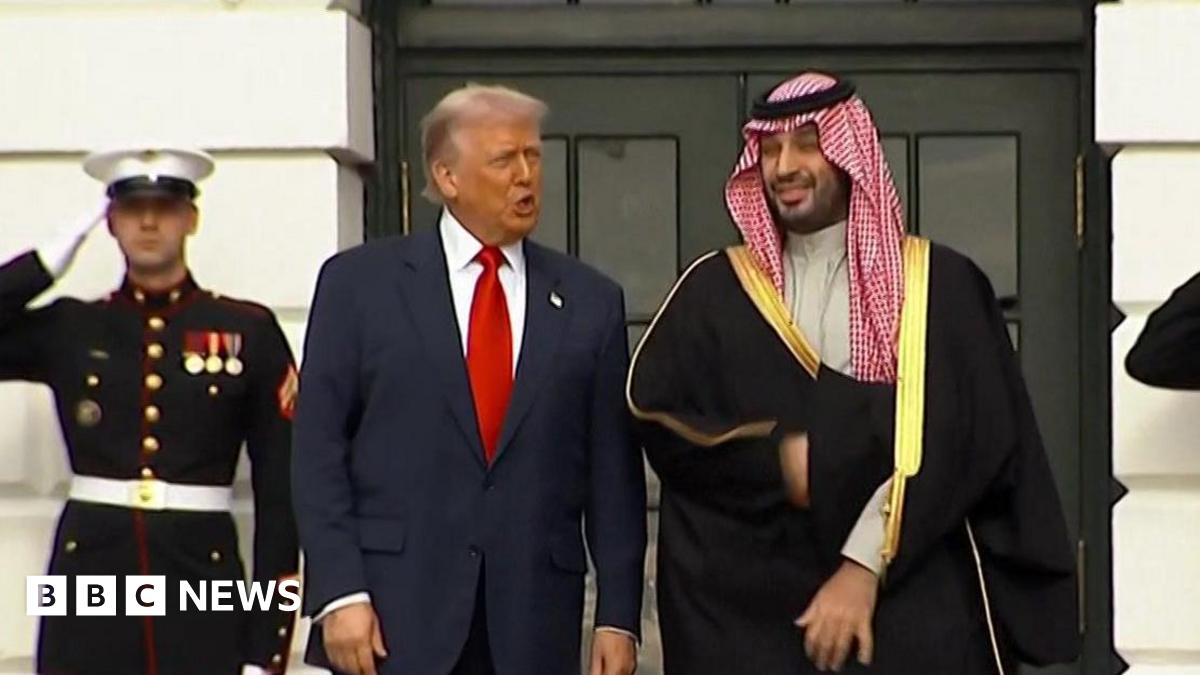 Trump welcomes Saudi’s crown prince to White House, with Ronaldo also due to attend – live updates