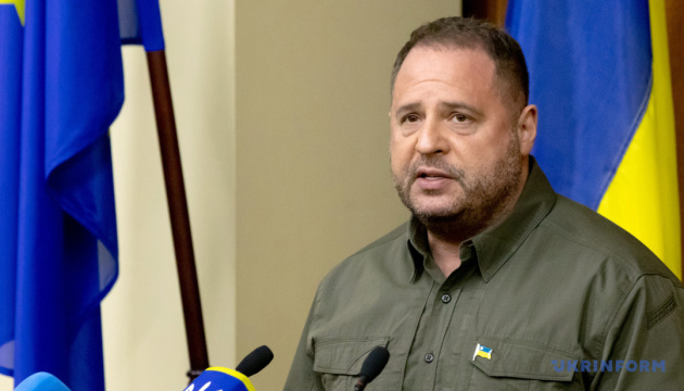 Yermak announces negotiations between Ukrainian and American delegations at end of week