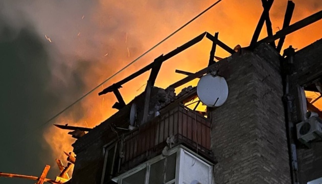 Eight injured in Russian drone attack on Kamianske