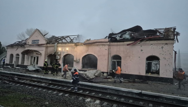 Russians attack Zaporizhzhia-Kamianske railway station in Dnipropetrovsk region