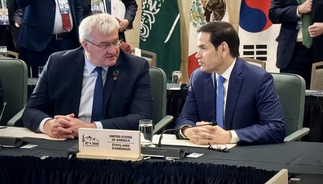 Sybiha, Rubio discuss battlefield situation during G7 meeting
