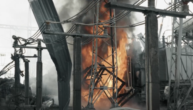 Russians strike energy facility in Chernihiv region, part of region without power